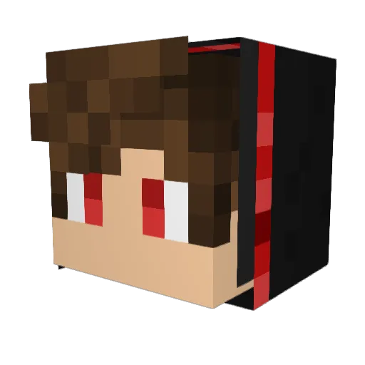 Innotex Minecraft avatar head, 3D render