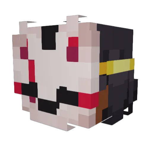 Innovince Minecraft avatar head, 3D render