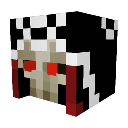 Inobnoxious Minecraft avatar head, 3D render