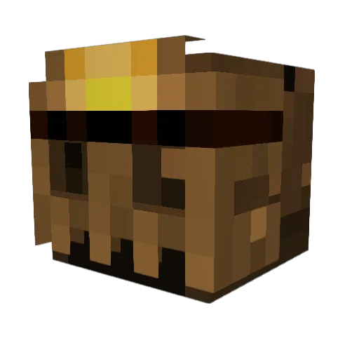 InojHD Minecraft avatar head, 3D render