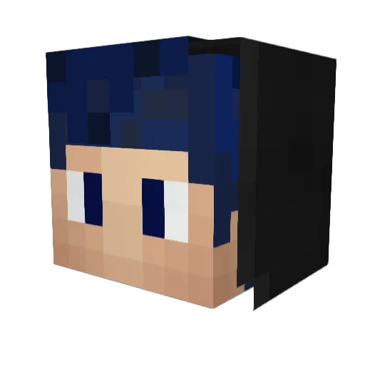 Inoland_ Minecraft avatar head, 3D render