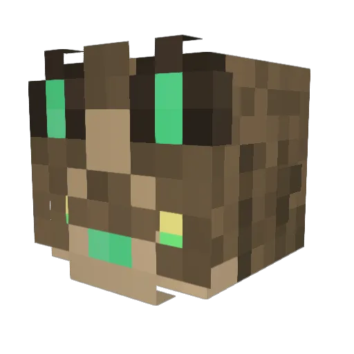 Inoleous Minecraft avatar head, 3D render