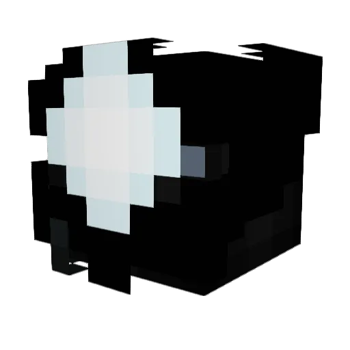 Inomori Minecraft avatar head, 3D render