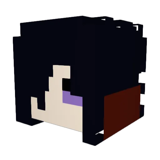 Inosah Minecraft avatar head, 3D render