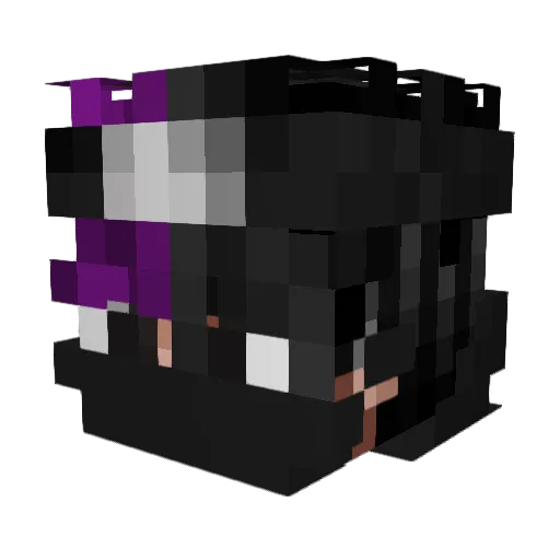 Inoskefu Minecraft avatar head, 3D render