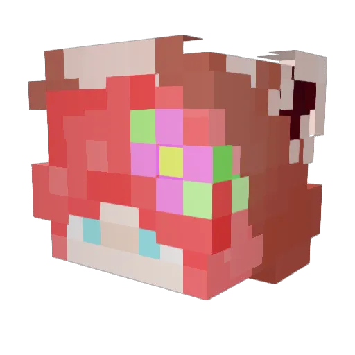 InotSirii Minecraft avatar head, 3D render