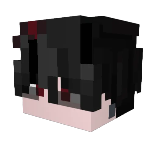 InoueMC Minecraft avatar head, 3D render
