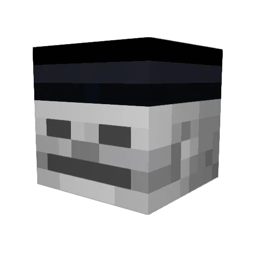 Inovabolt Minecraft avatar head, 3D render