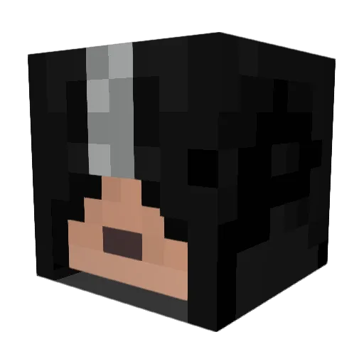 Inox97 Minecraft avatar head, 3D render