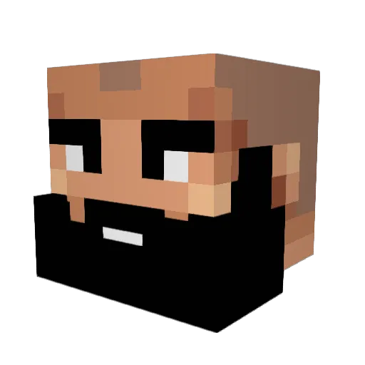 InoxPL Minecraft avatar head, 3D render