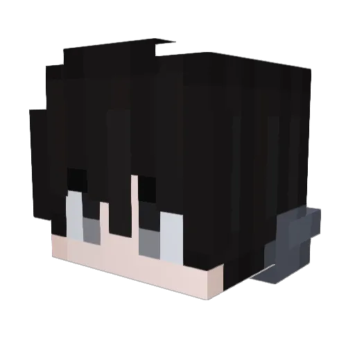 Inoxo02 Minecraft avatar head, 3D render