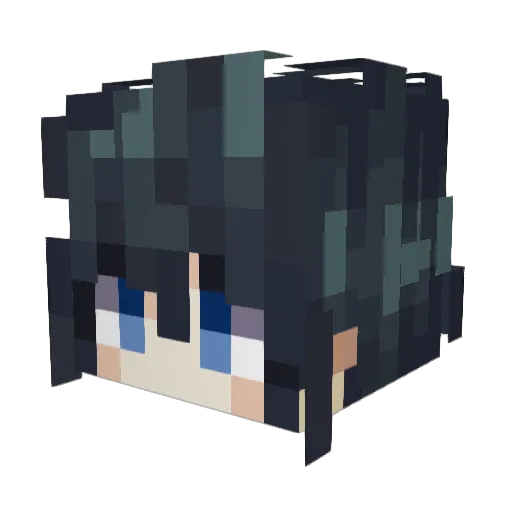 InprintedShadow Minecraft avatar head, 3D render