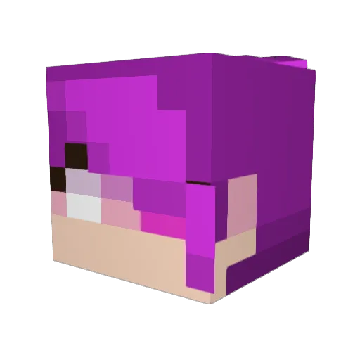 InqRabbit Minecraft avatar head, 3D render