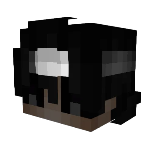 Inquietitudine Minecraft avatar head, 3D render