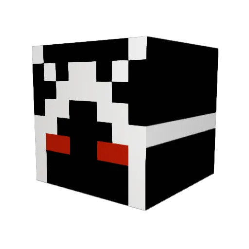 InsTaReFleX Minecraft avatar head, 3D render