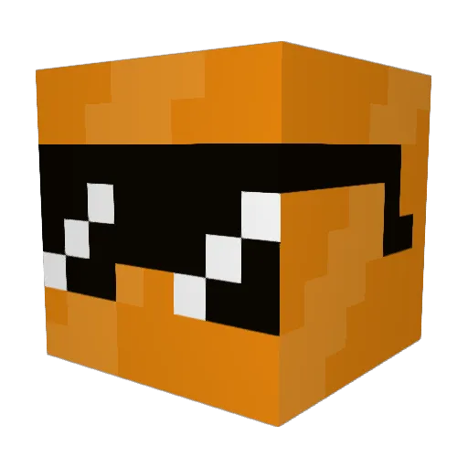 Insacold Minecraft avatar head, 3D render