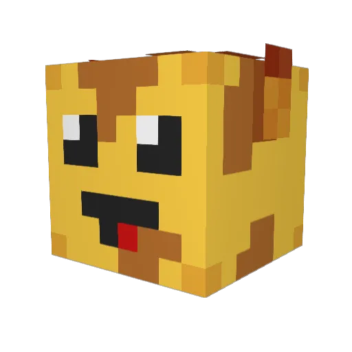 Insan3Giraff3 Minecraft avatar head, 3D render