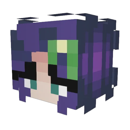 Insane365 Minecraft avatar head, 3D render