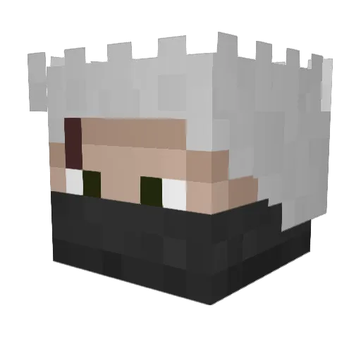 InsaneAxeman Minecraft avatar head, 3D render