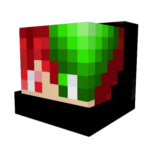 InsaneGamer928 Minecraft avatar head, 3D render