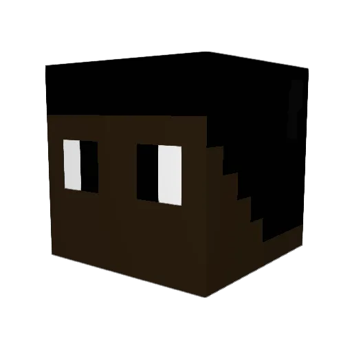 InsaneInventor Minecraft avatar head, 3D render