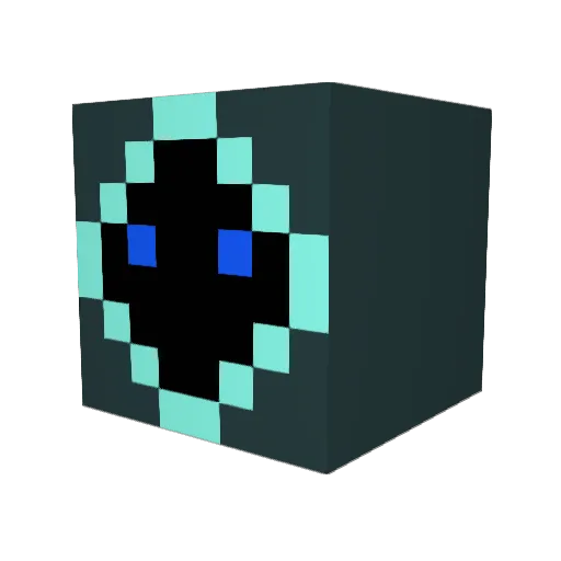 InsanePlace Minecraft avatar head, 3D render