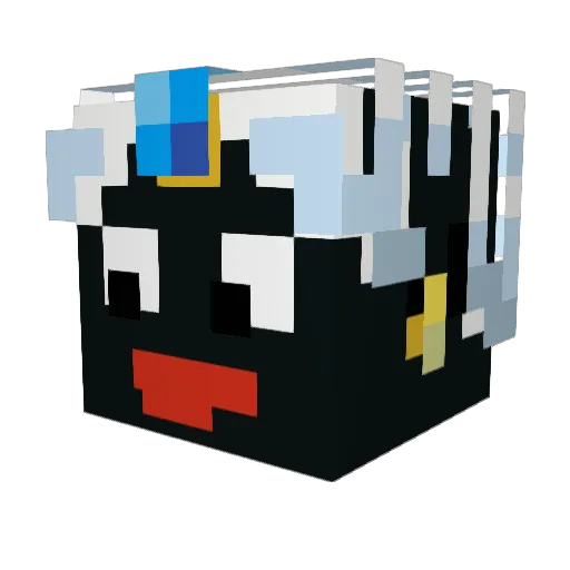 InsanePulgation Minecraft avatar head, 3D render