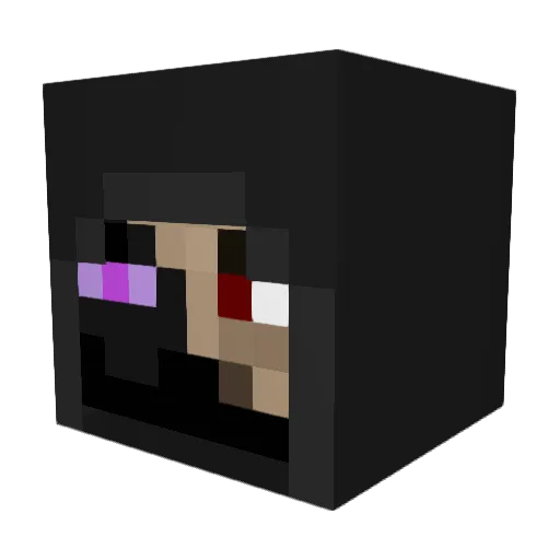 Insaneicide Minecraft avatar head, 3D render