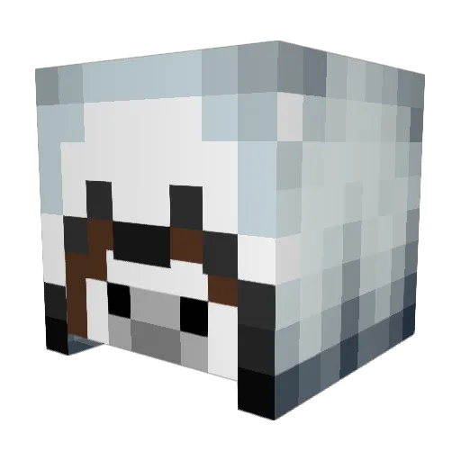 Insate8 Minecraft avatar head, 3D render