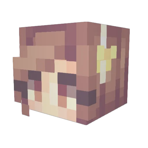 Inschenoer Minecraft avatar head, 3D render