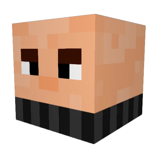 InsectCorpse Minecraft avatar head, 3D render