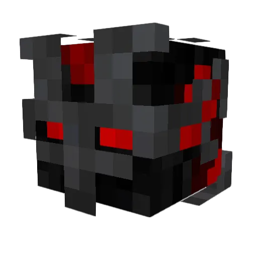 Insektenmann Minecraft avatar head, 3D render
