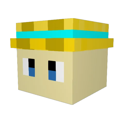 InsertCoolName2 Minecraft avatar head, 3D render