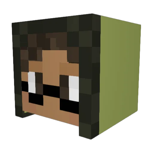 InsertHere22 Minecraft avatar head, 3D render