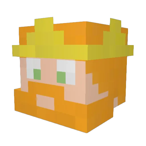 InsertNameHere39 Minecraft avatar head, 3D render
