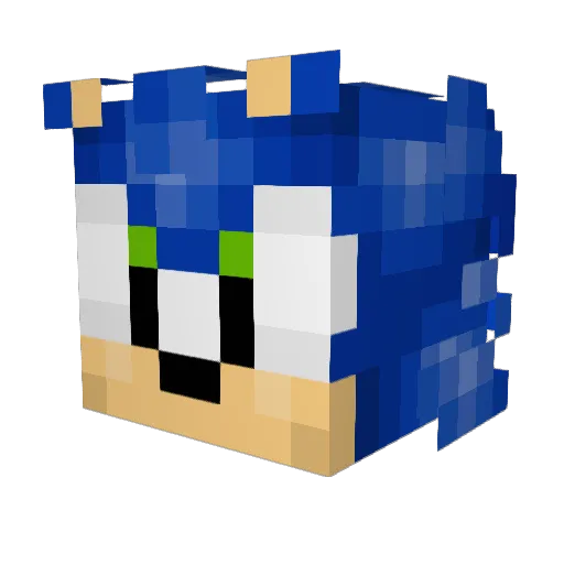 Insertname19 Minecraft avatar head, 3D render