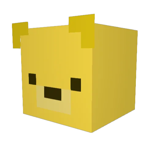 Inseyne Minecraft avatar head, 3D render