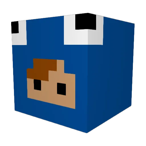InsideOut20 Minecraft avatar head, 3D render
