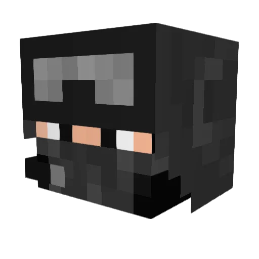 InsideTheParadox Minecraft avatar head, 3D render