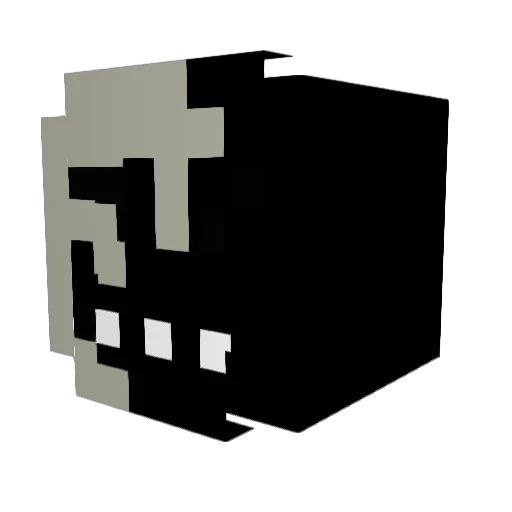 InsideYourWalllS Minecraft avatar head, 3D render