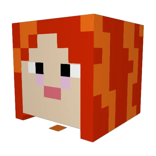 InsiderMode Minecraft avatar head, 3D render