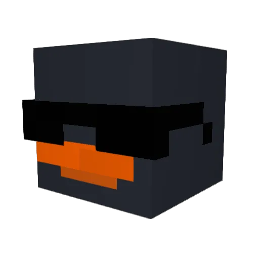 InsidiousDeath Minecraft avatar head, 3D render