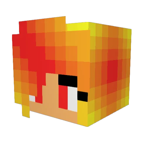 Insipidly_vapid Minecraft avatar head, 3D render
