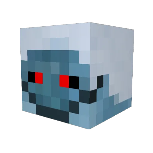 InsomniSteve Minecraft avatar head, 3D render