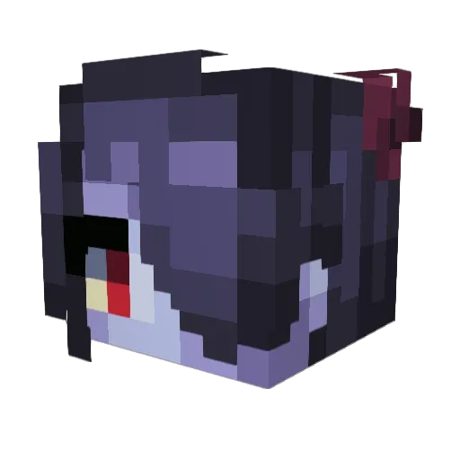 Insontis Minecraft avatar head, 3D render
