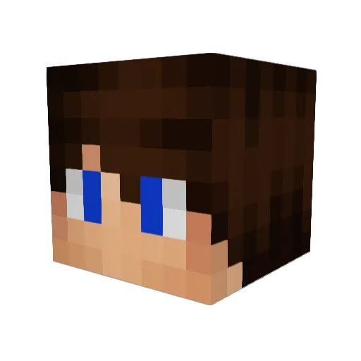 Inspace17 Minecraft avatar head, 3D render