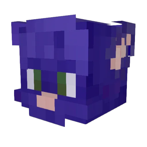 InspectorJackal Minecraft avatar head, 3D render