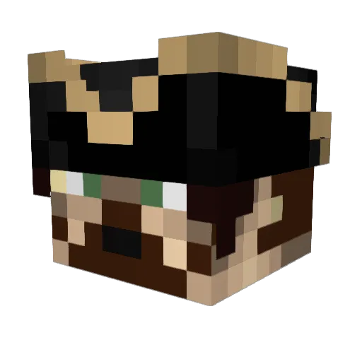 Inspector_Javert Minecraft avatar head, 3D render