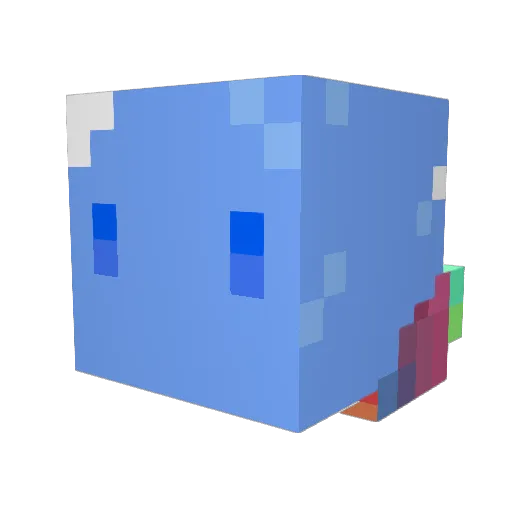 Inspiraljp Minecraft avatar head, 3D render