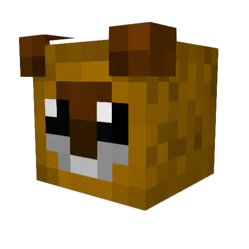 InspireAlt35 Minecraft avatar head, 3D render